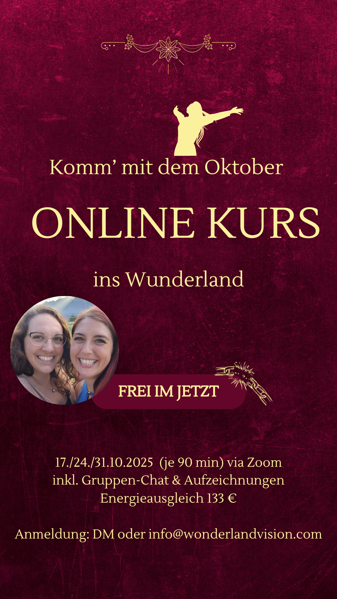 Online Kurs „FREI IM JETZT“